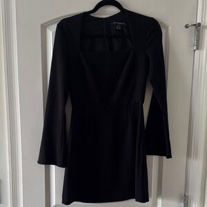 French Connection Black Long Sleeve Dress